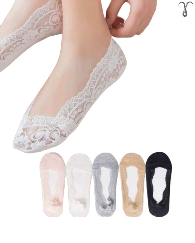 پک پنج تایی جوراب گیپور کالج استپر دار برند Shein