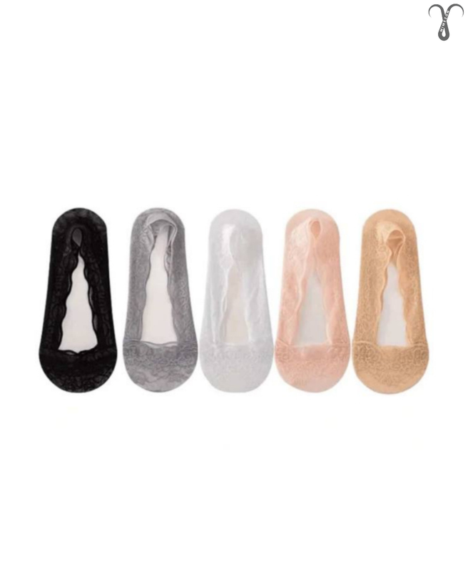 پک پنج تایی جوراب گیپور کالج استپر دار برند Shein