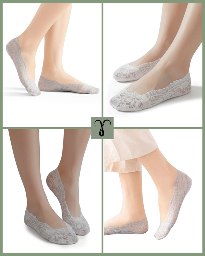 پک پنج تایی جوراب گیپور کالج استپر دار برند Shein