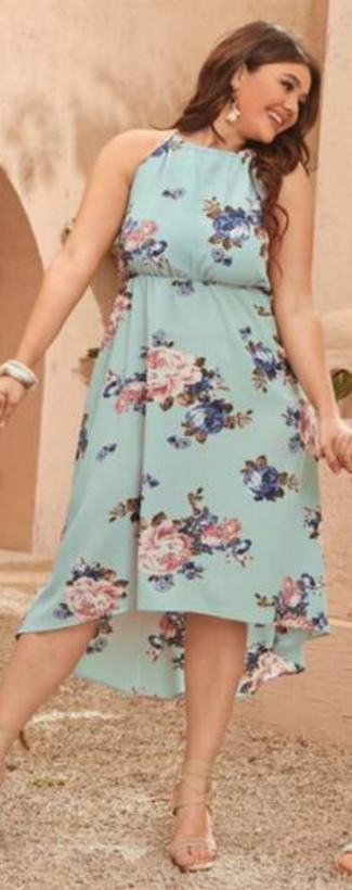 پیراهن زنانه مجلسی کمرکشی برند Shein