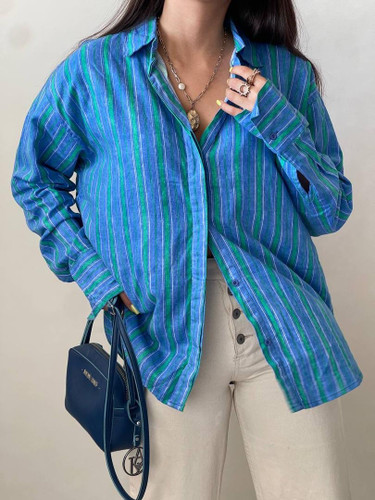 شومیز لینن زنانه برند Zara