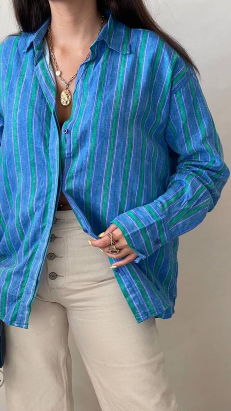 شومیز لینن زنانه برند Zara