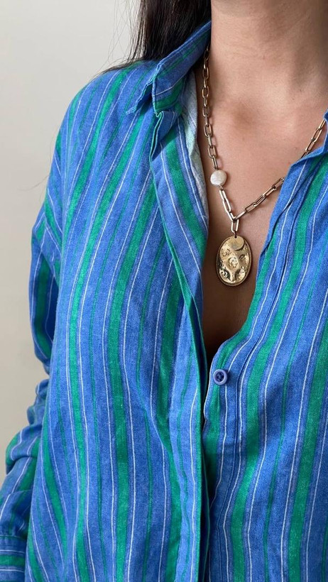 شومیز لینن زنانه برند Zara