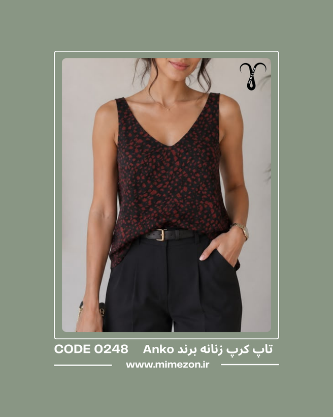 تاپ کرپ زنانه برند Anko کد 0248
