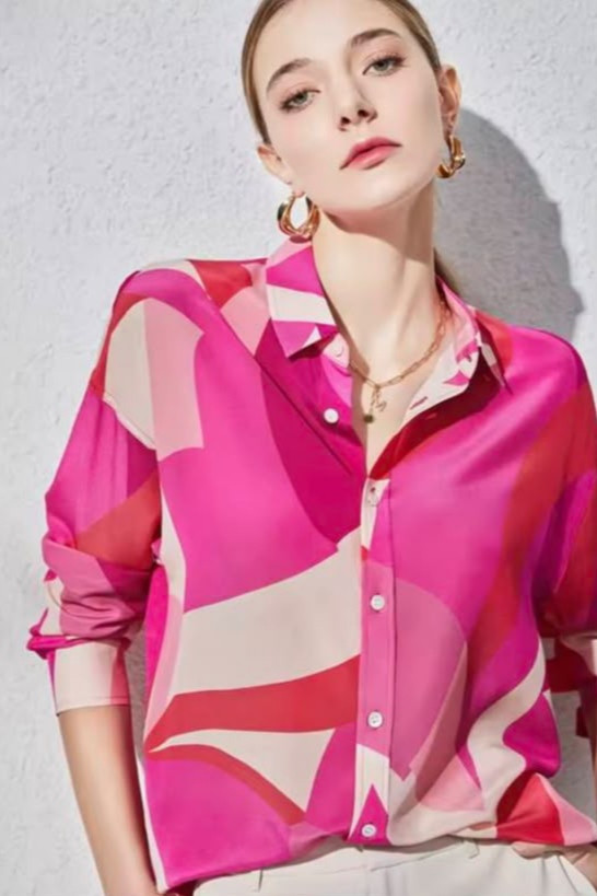 شومیز مجلسی سیلک برند Shein کد 0256