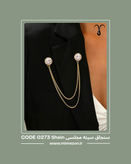 سنجاق سینه طلایی مجلسی برند Shein کد 0273