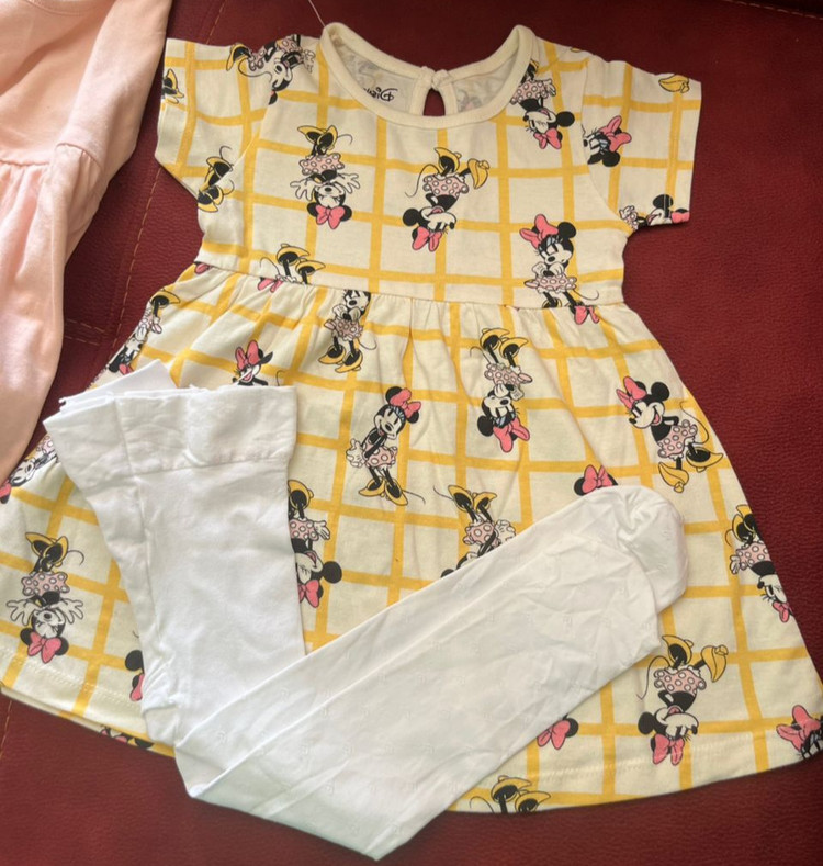 ست بلوز و جوراب شلواری بچگانه برند Primark کد 0323