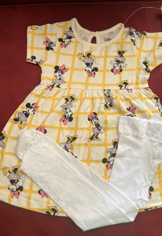 ست بلوز و جوراب شلواری بچگانه برند Primark کد 0323